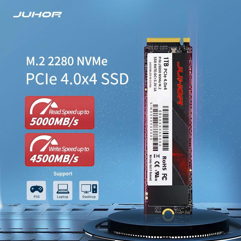 JUHOR PS5 ũž  ָ Ʈ ũ, M.2 NVMe PCIe 4.0x4 SSD, 1TB, 2TB SSD, M.2 2280 NVMe SSD ̺